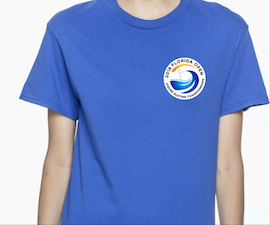 Florida open blue shirt with logo